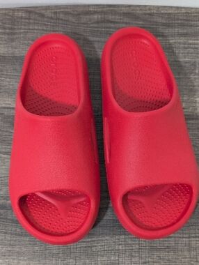 CROCS Red Slide Clogs